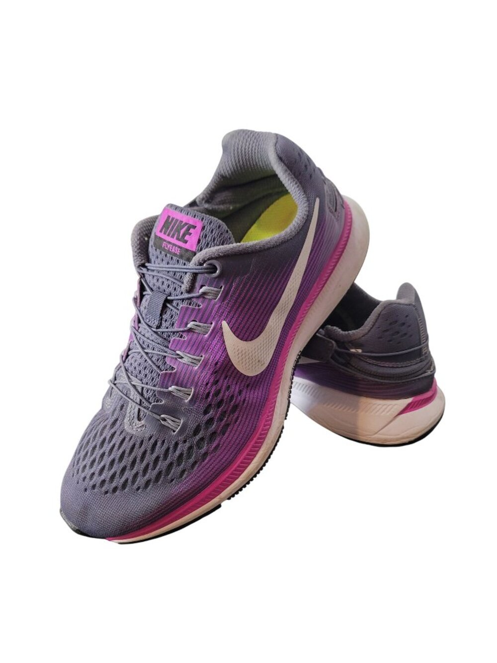 Nike Zoom Pegasus Women's Running Shoes Gray/Purple Size 6.5